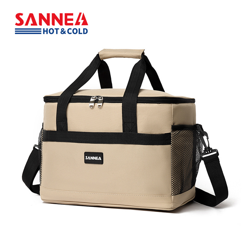 SANNE Cross-border Oxford cloth lunch box bags, hand-purified color takeout bags, outdoor picnic insulated and fresh-keeping bento ice packs Specification image