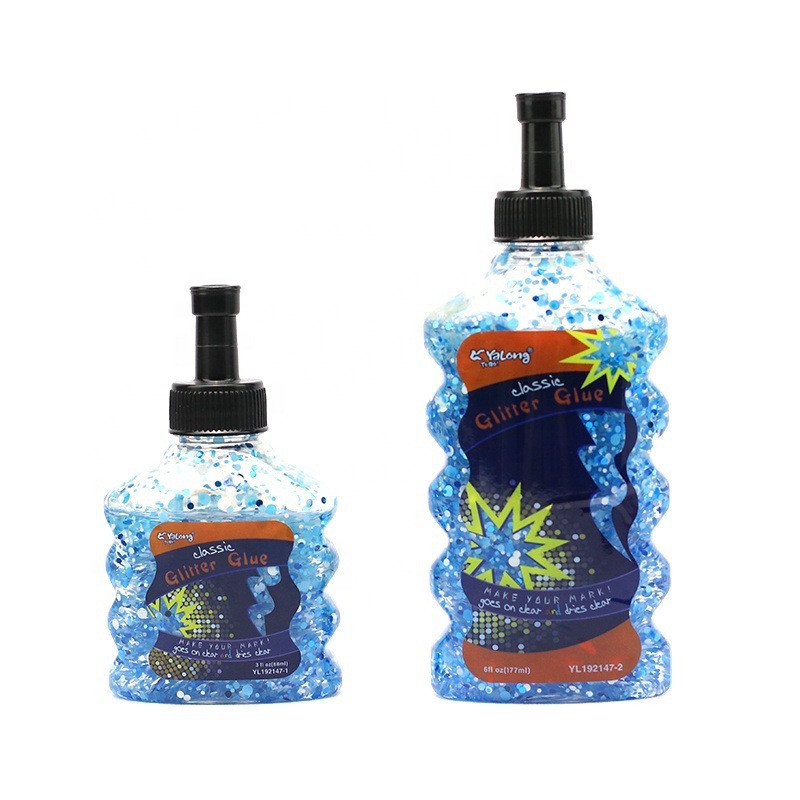 YL192147 177ml hand-held glitter Gel DIY 6-color mixed children's painting glitter Liquid gel