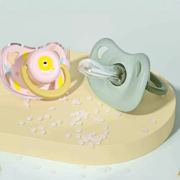 Baby pacifier, super soft and soothing type, mimics breast milk for newborns, silicone dust-proof for soothing babies to sleep Specification image