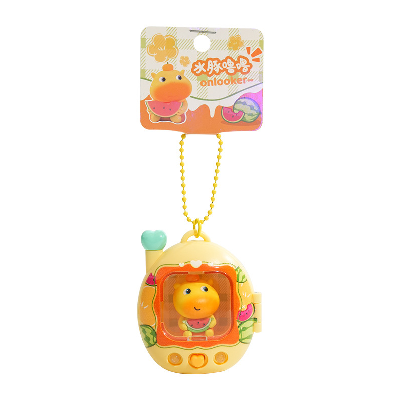 Cabibara genuino ronroneo pequeño mochila colgante dibujos animados llavero bolsa colgante accesorios juguetes divertidos pareja regalo al por mayor Item Picture