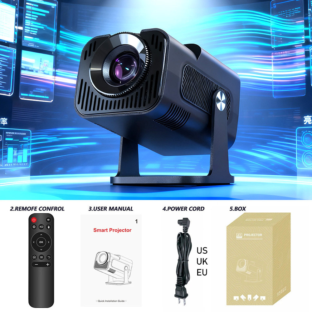 Fábrica original transfronteriza HY320 mini android 11 alto brillo PTZ proyector instrumento para el hogar dormitorio inteligente portátil Application Scenario