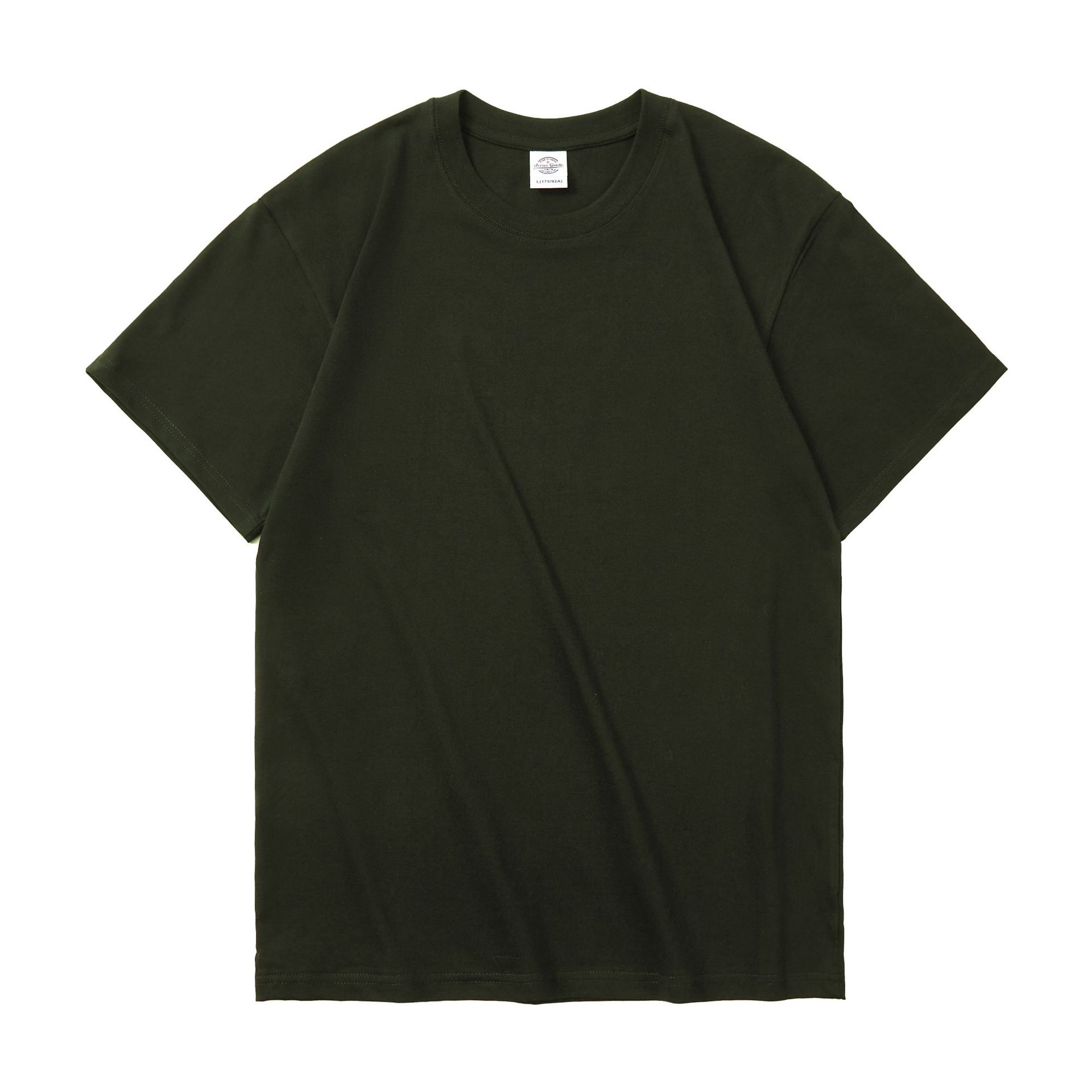 Yiwu warehouse 230g cotton men's round-neck short-sleeved T-shirt, solid color blank base layer shirt, group uniform Application Scenario