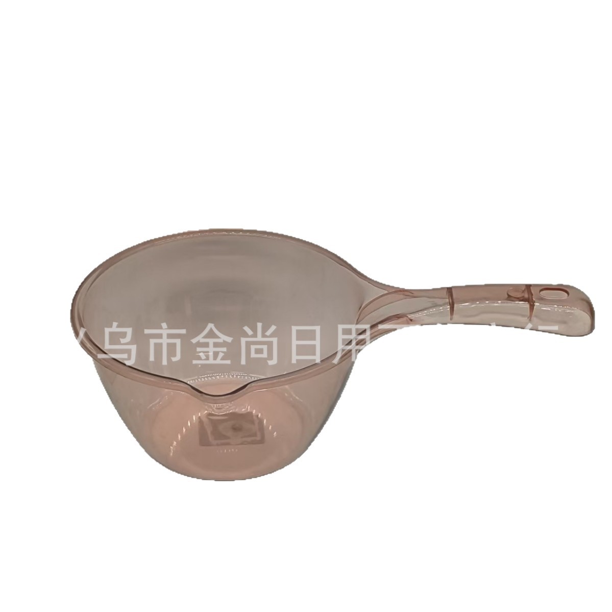 家用高颜值透明厨房水瓢塑料水勺洗澡舀水漂舀短柄创意洗头水勺子白底实物图