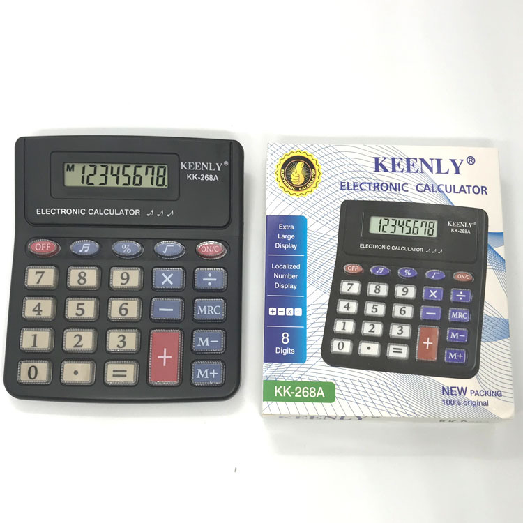 Factory direct sales and wholesale of 8-digit small mini palm calculators with ringing keys, accounting and financial computers Item Picture