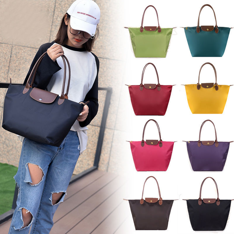 Cross-border beach bag, Oxford cloth, foldable large-capacity dumpling bag, handbag, shoulder bag, large bag, women's bag, shopping bag