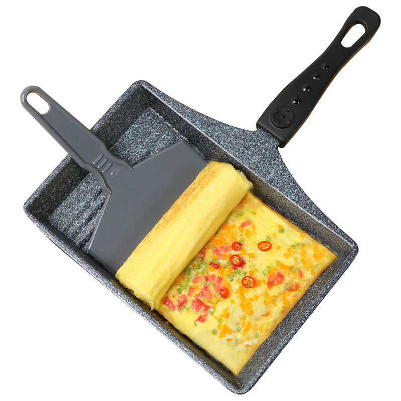 Korean okja soo, thick omelette, non-stick mica stone pan, Japanese egg roll pan, omelette pan, omelette maker, omelette pancake Item Picture