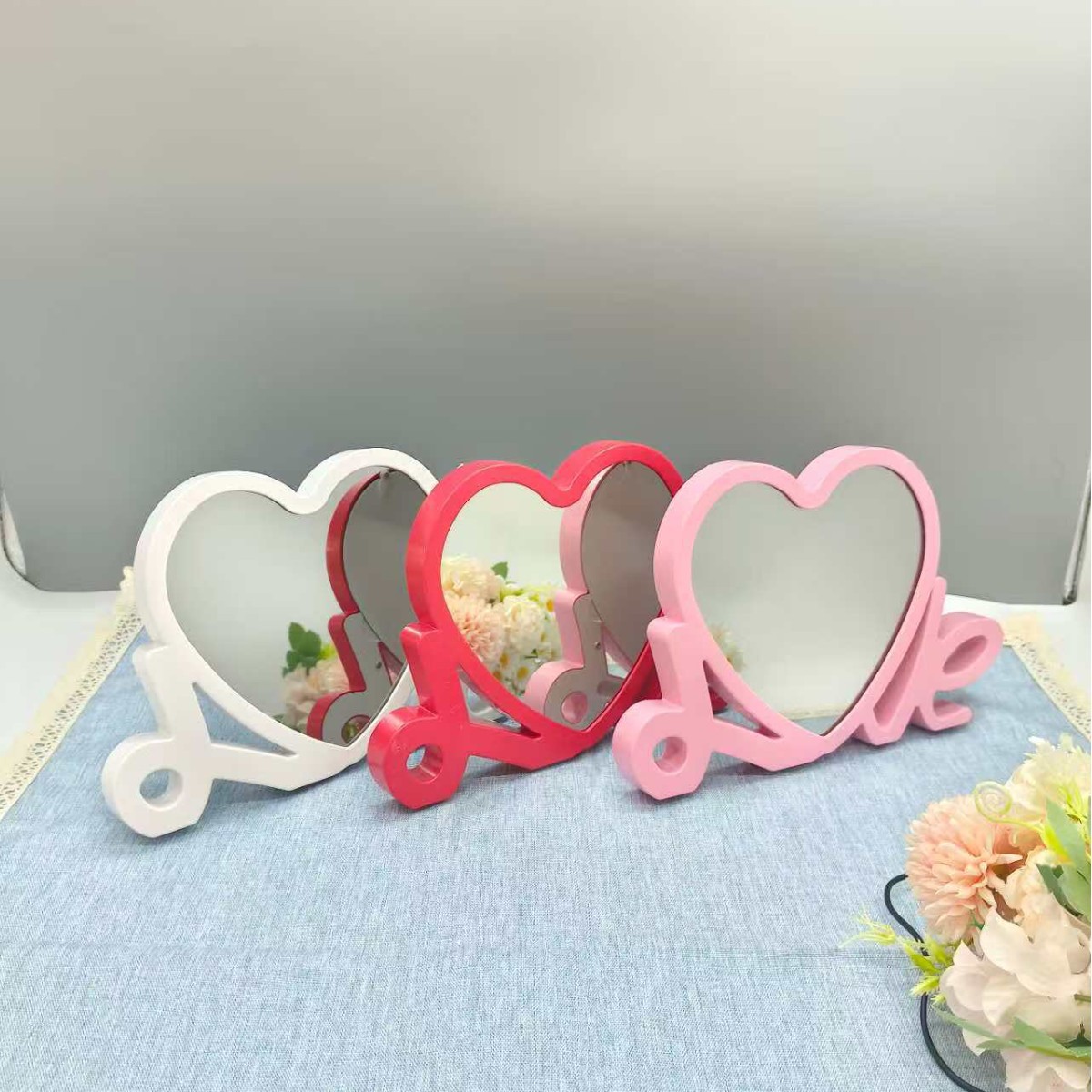 LED相框灯发光相框关灯是镜子开灯是相框多功能夜灯台灯相框外贸