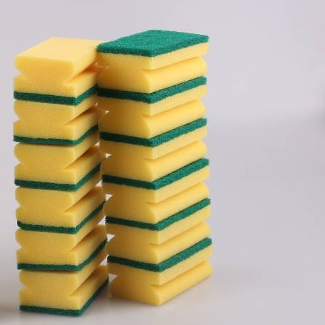 Mr.OK factory direct supply sponge scouring pads, double-sided cleaning sponges, kitchen cleaning sponges, dishwashing sponges, pot scrubbing sponges Specification image
