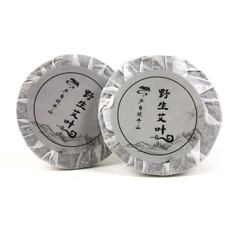 Wholesale of mugwort leaf cakes, pressed mugwort cakes, home bath and foot bath bags, diameter 9cm, red flower rose mugwort wool cakes from the manufacturer Item Picture