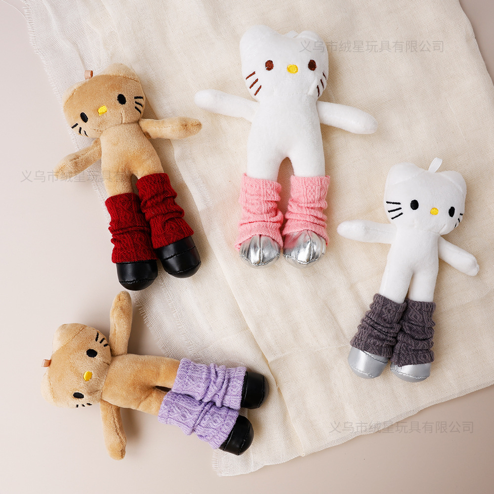 【 Exclusive Baby Clothes 】 Cute and fashionable plush stockings for dolls, paired with long-legged kitty doll pants Specification drawing