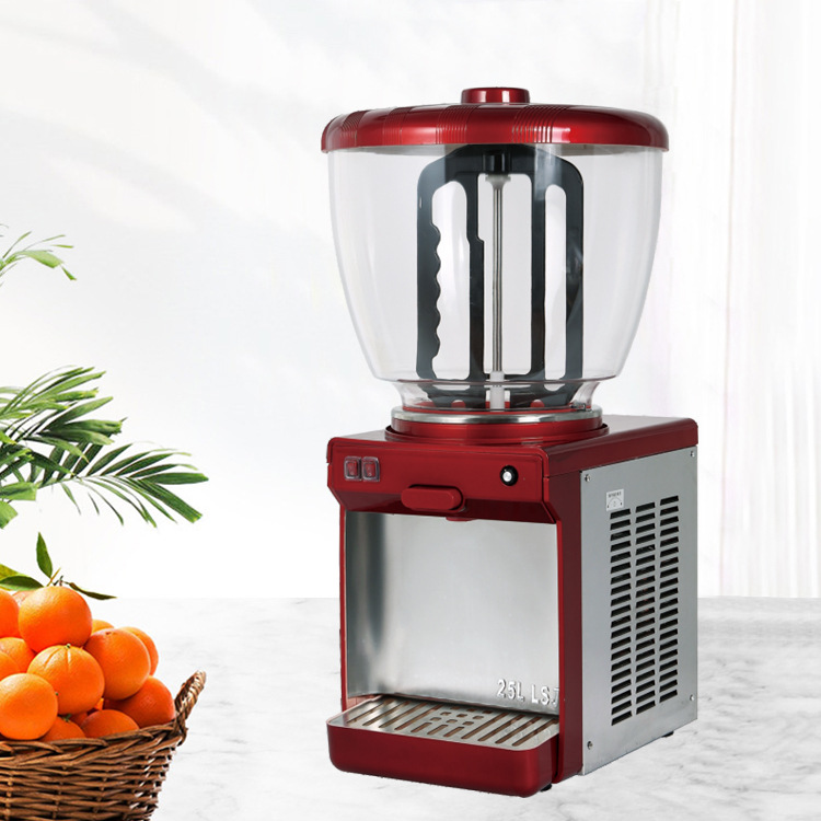25L stainless steel commercial double-cylinder double-temperature juicer, single-cylinder single-cold beverage machine, spray stirring available