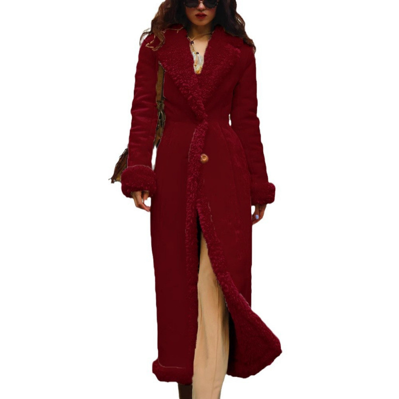 European and American cross-border 2025 autumn/winter thickened women's coat wish Amazon extended warm coat Large size anti-freezing cotton coat Item Picture