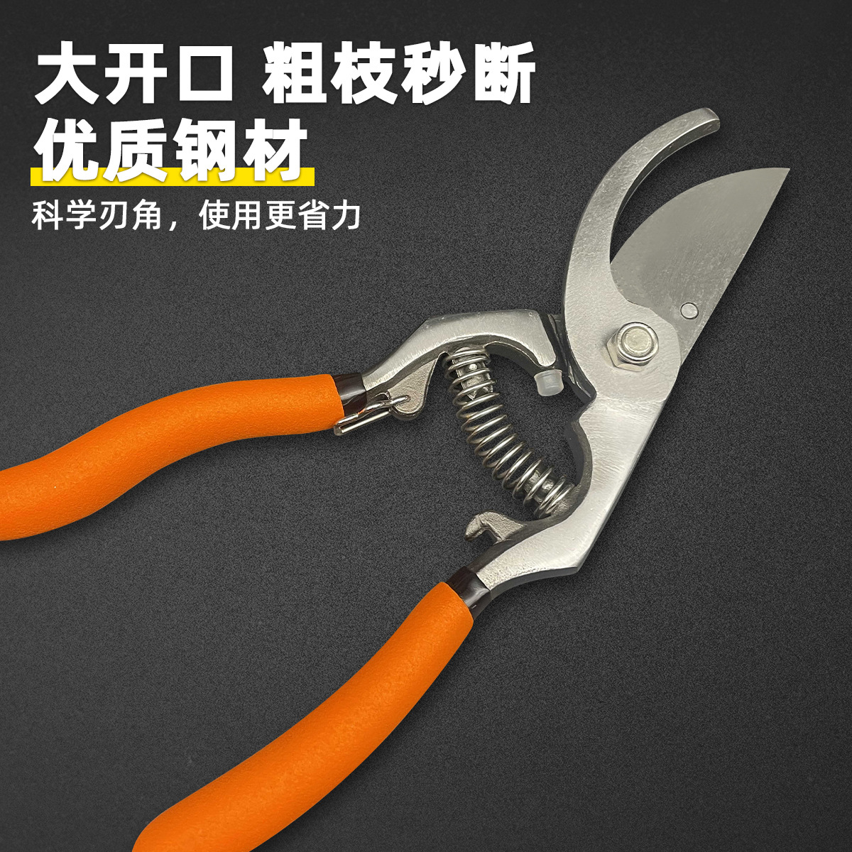HOLSEN specializes in forging pruning shears, garden shears, garden tool shears, fruit tree branch shears, branch and flower shears Specification drawing