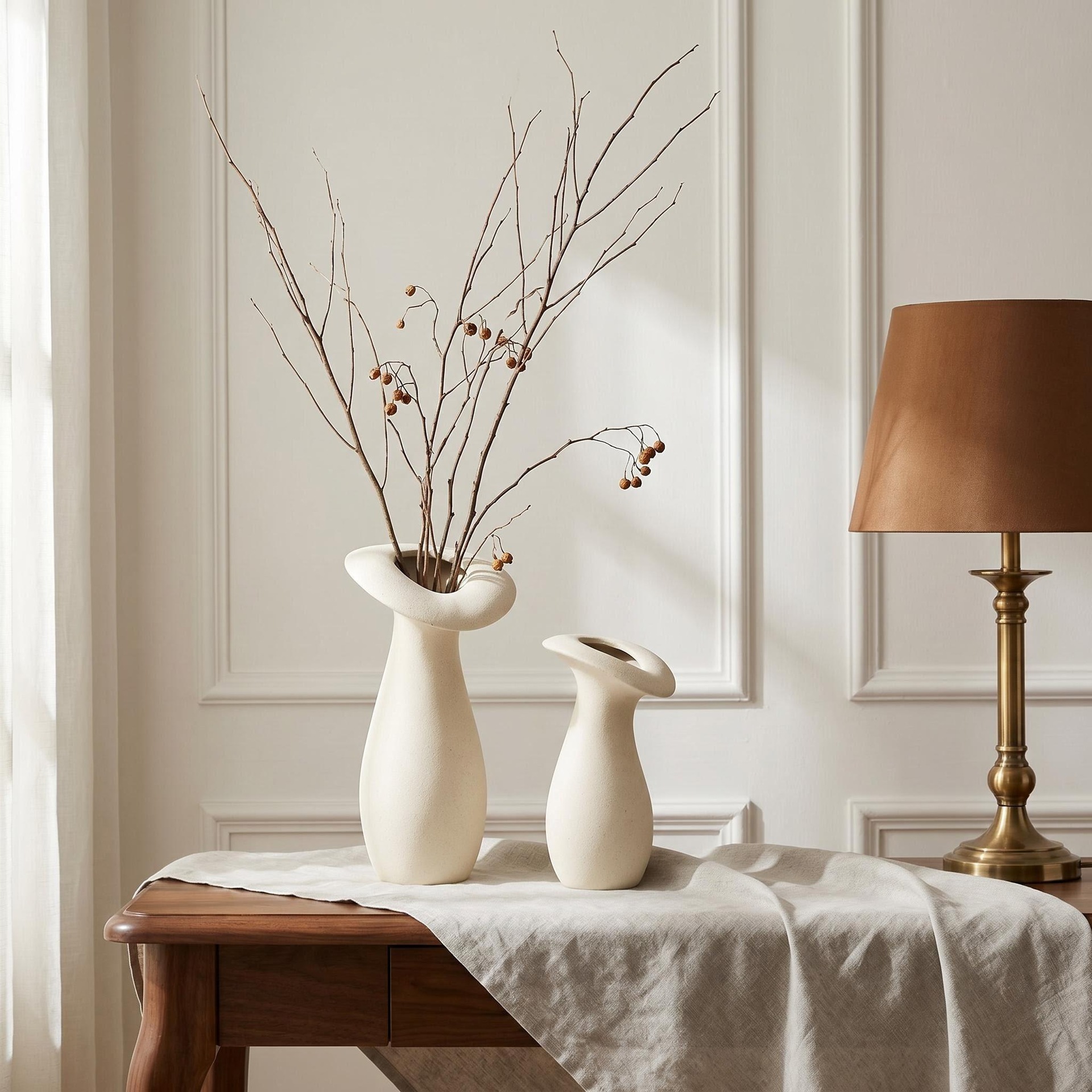 2026新款桌面入户玄关客厅陶瓷花瓶装饰品高级感摆件陶瓷花瓶花瓶家居装饰摆件