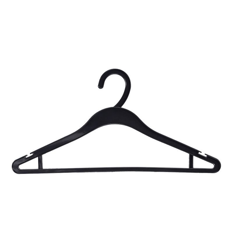 酒店干洗店一次性衣架加厚款塑料衣架商场服装工厂通用衣撑架批发白底实物图