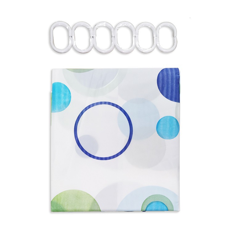 浴室套装浴室浴帘PVC地垫套装（浴室垫+浴帘