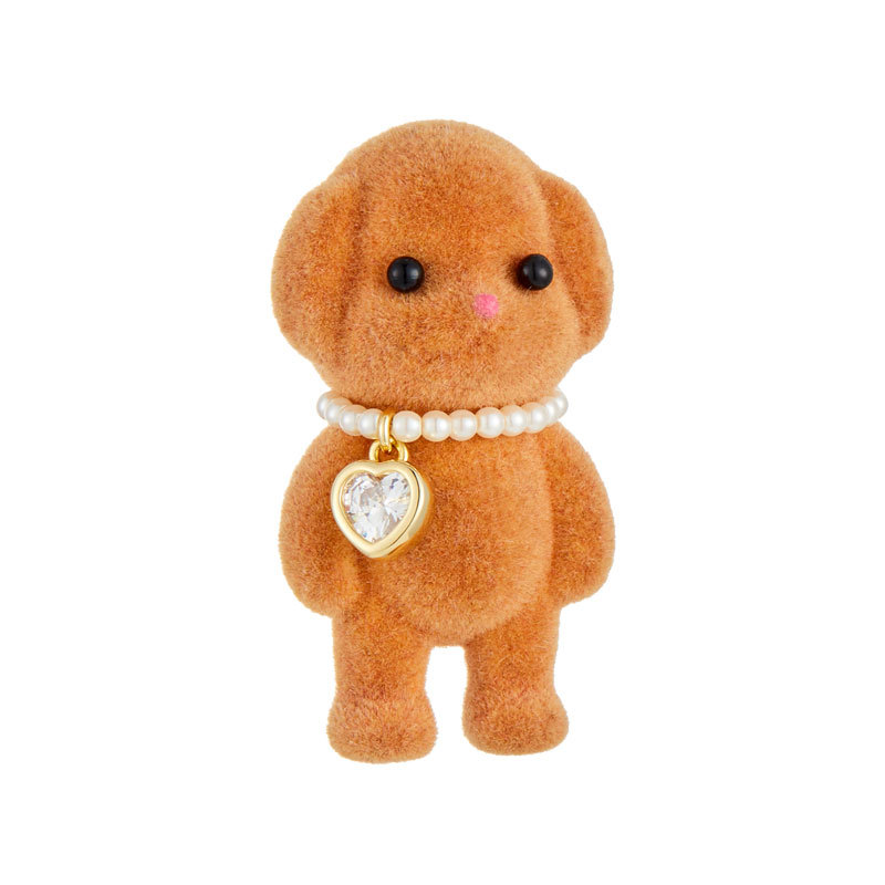 Cute and adorable plush little VIP brooch, new fashionable little animal dog brooch, exquisite plush figurine brooch Item Picture