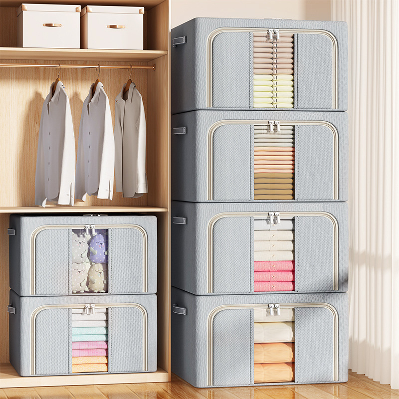 Folding and organizing storage box for clothes, large-capacity household special storage box for down jackets, quilts and clothes, 100-meter box Application Scenario