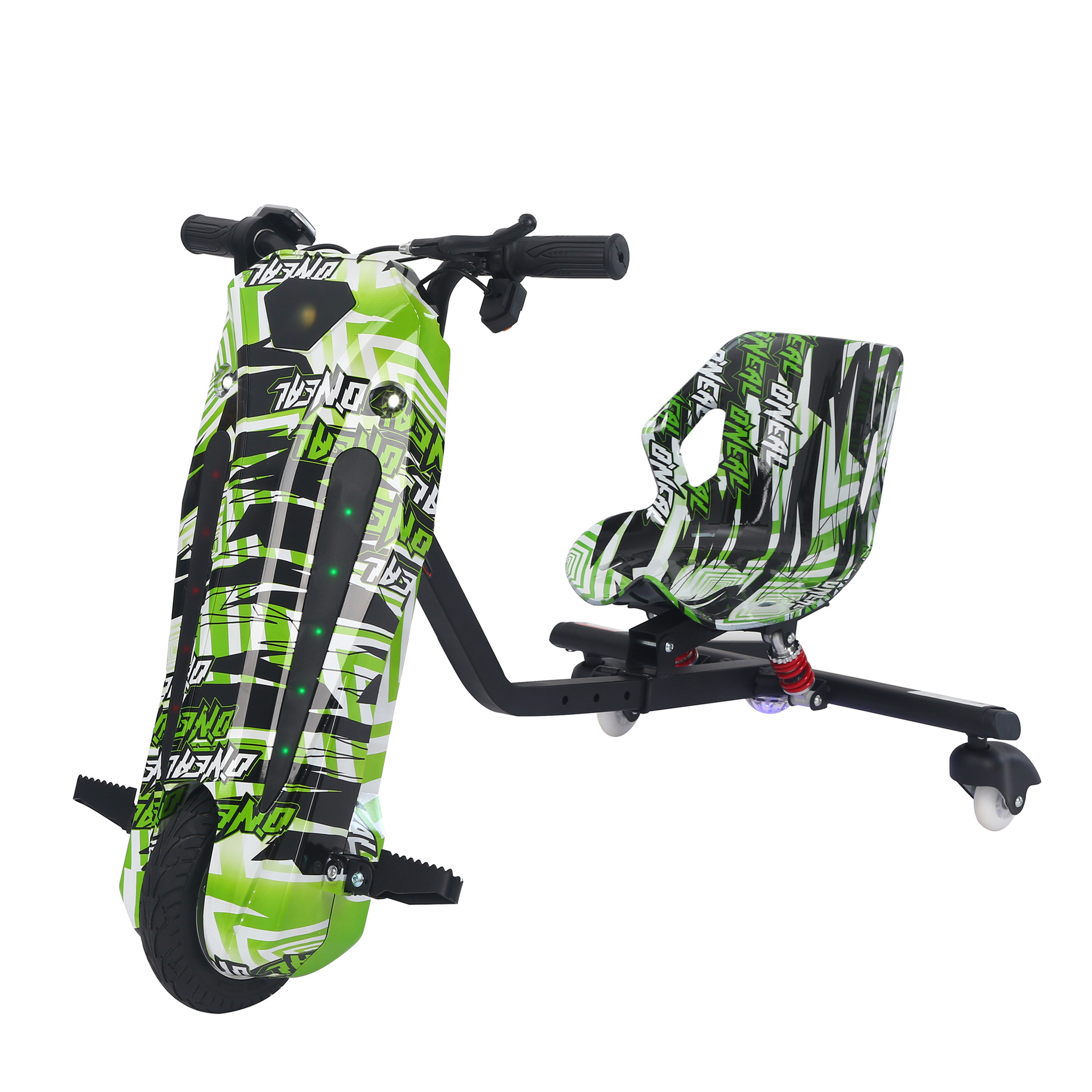 Customized children's electric three-wheel drift car for foreign trade, outdoor high appearance level, personalized drift car, bumper go-kart Item Picture