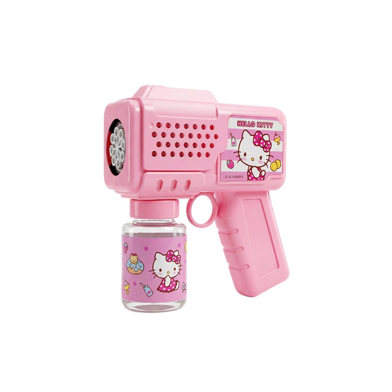 Sanrio 2026 New Model Children's handheld electric Bubble Machine Cartoon Multi-hole parent-child Interactive bubble Gun toy Item Picture
