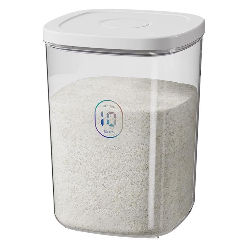 Vacuum-sealed storage bucket, cat food storage box, moisture-proof and insect-proof, large-capacity press-type food-grade pet food storage Item Picture