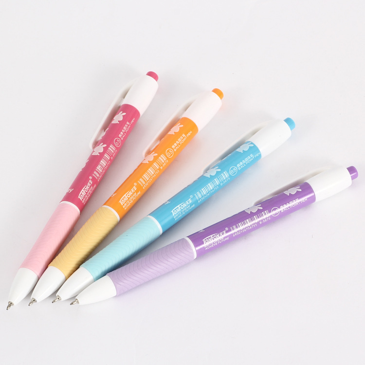 Cartoon student ballpoint pen Press plastic ballpoint pen wholesale 5675 Jump 0.5MM Idol Rabbit Ballpoint pen details Picture