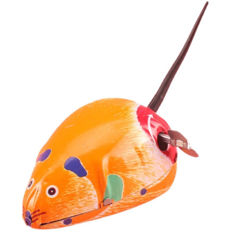 儿童益智发条老鼠上链发条玩具小孩夜市地摊货源玩具幼儿园小礼物白底实物图