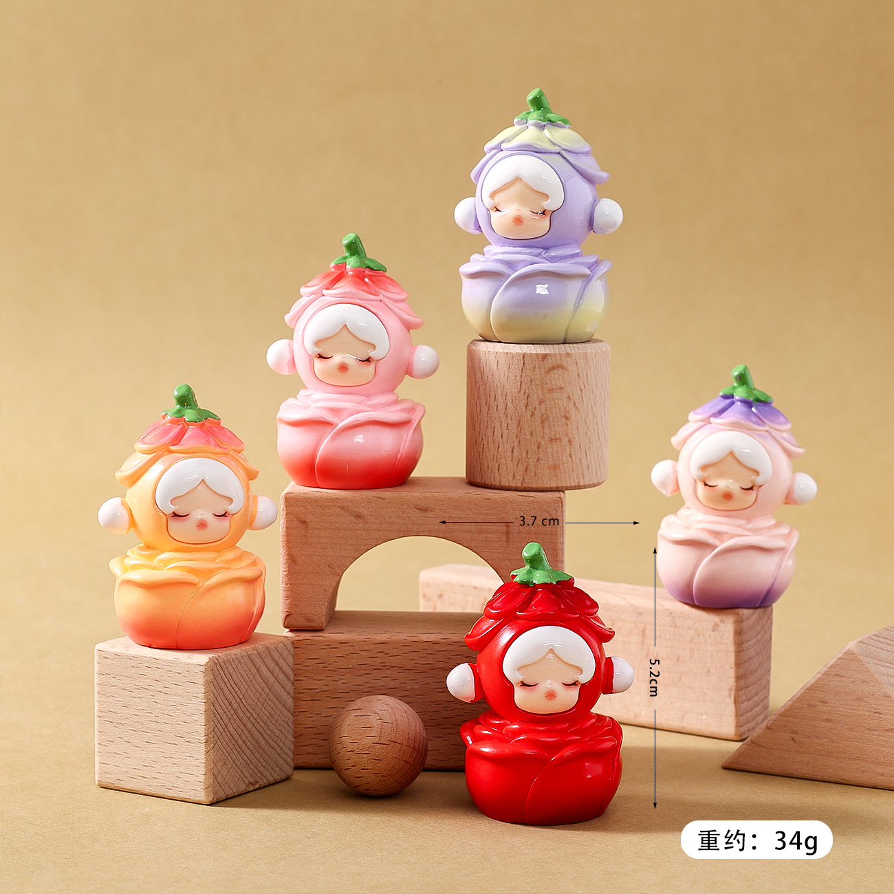 钥匙扣/钥匙扣玻璃/亚克力钥匙扣/拉布布/可爱钥匙扣挂件产品图