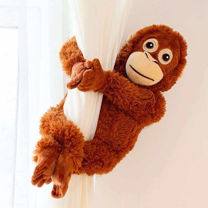 In-stock simulated monkey plush toys, cute gorilla dolls, throw pillows, children's toys, cross-border hot sales wholesale details Picture