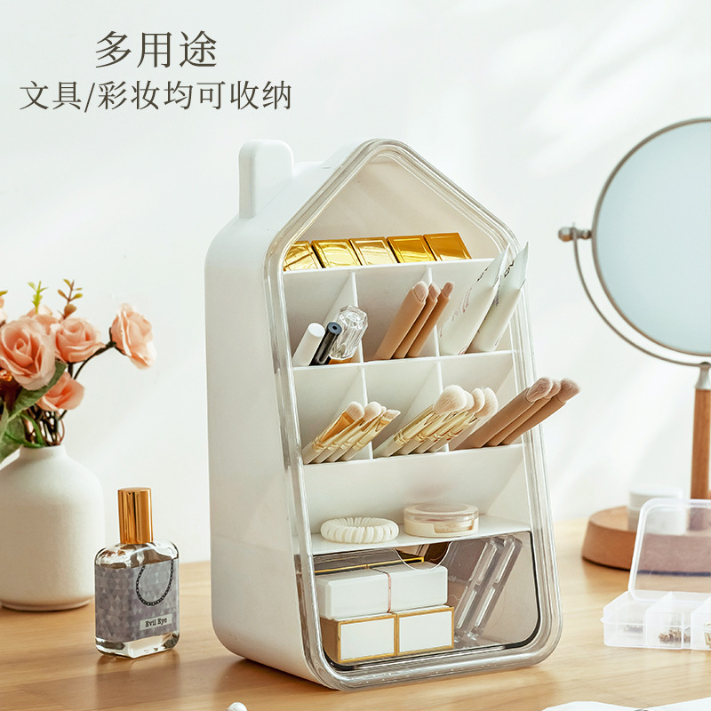 Japanese-style pen holder ins high appearance level desktop stationery storage box Office supplies pen holder slanted compartments storage rack Application Scenario