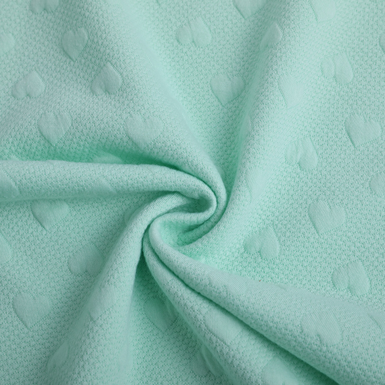 The manufacturer supplies knitted fabric, weft knitted jacquard fabric, cotton jacquard knitted jacquard casual wear fabric details Picture