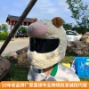Cross-border goat motorcycle plush helmet cover, full helmet cover, animal hat cover, motorcycle and mountain bike cross-border best-selling products Application Scenario