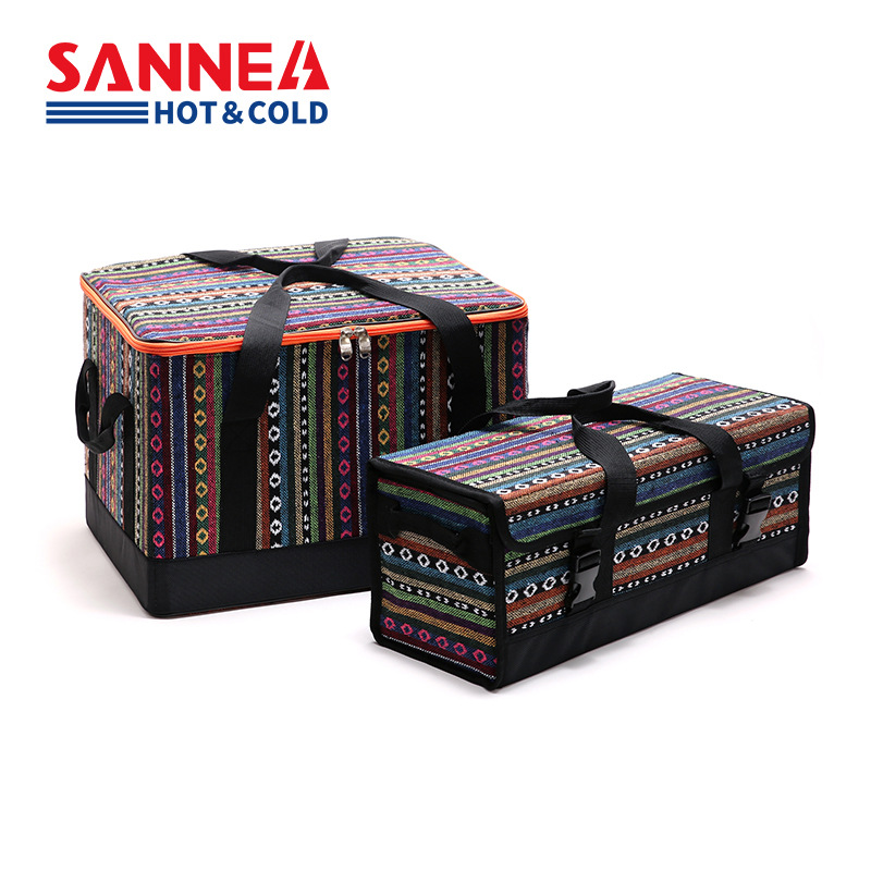 Saneng Outdoor insulated bags, Oxford cloth jacquard picnic bags, fresh-keeping insulated lunch box bags, meal delivery bento bags in stock Application Scenario