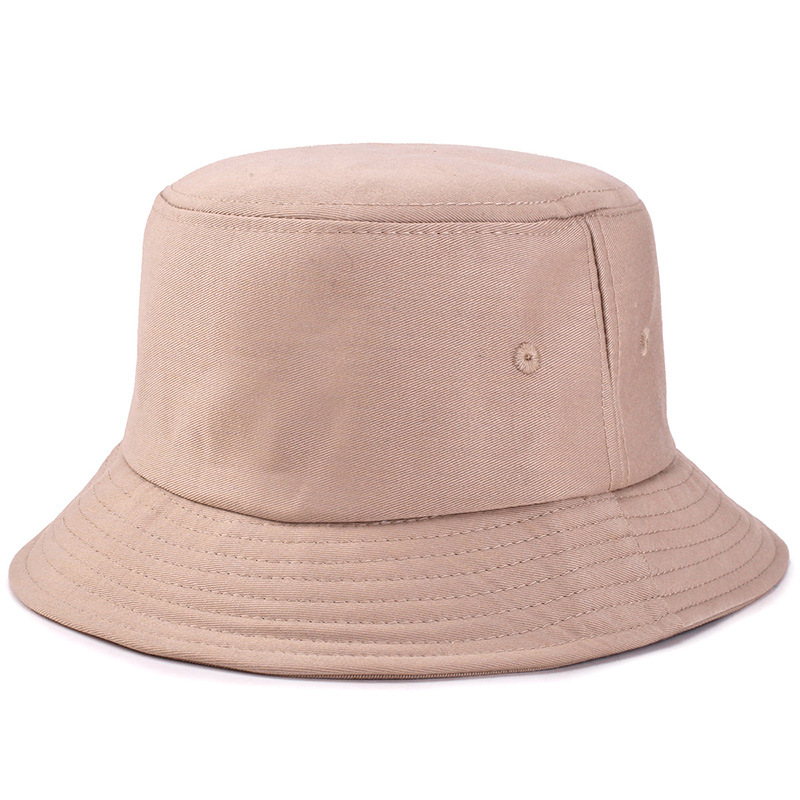 Fisherman's hat, simple outdoor hiking, parent-child bucket hat, men's solid color smooth plate pure cotton basin hat, women's Application Scenario