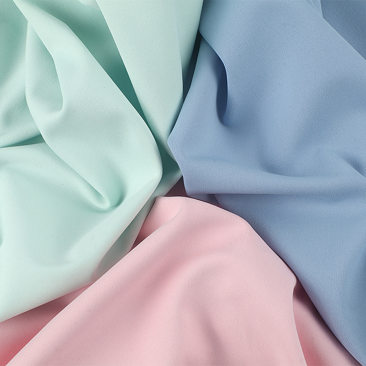 Blue fabric is a high-quality, pure cotton, breathable and soft material for home curtains details Picture