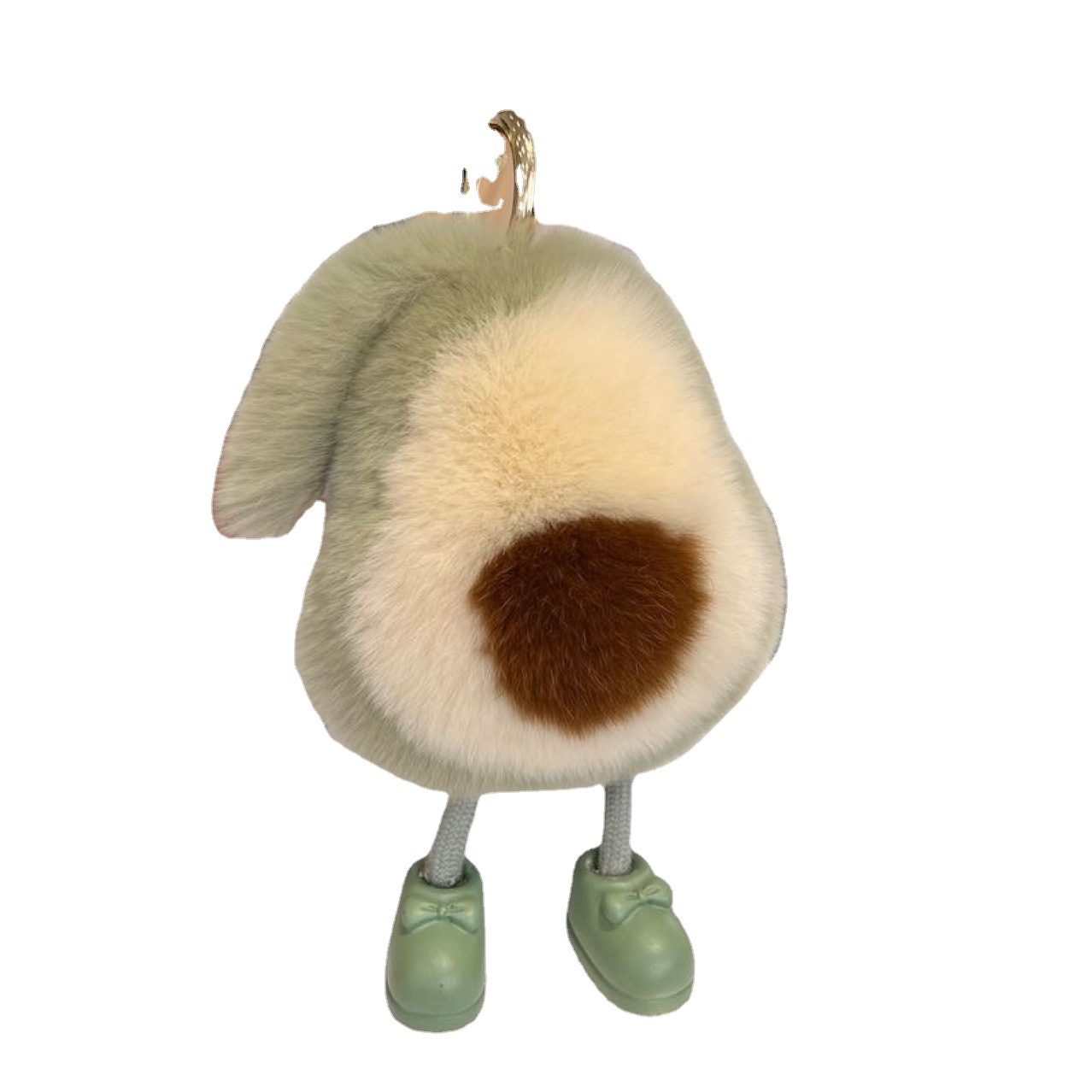Cute imitation rabbit fur avocado, simple and popular plush pendant, bag pendant, car keychain, birthday gift Application Scenario
