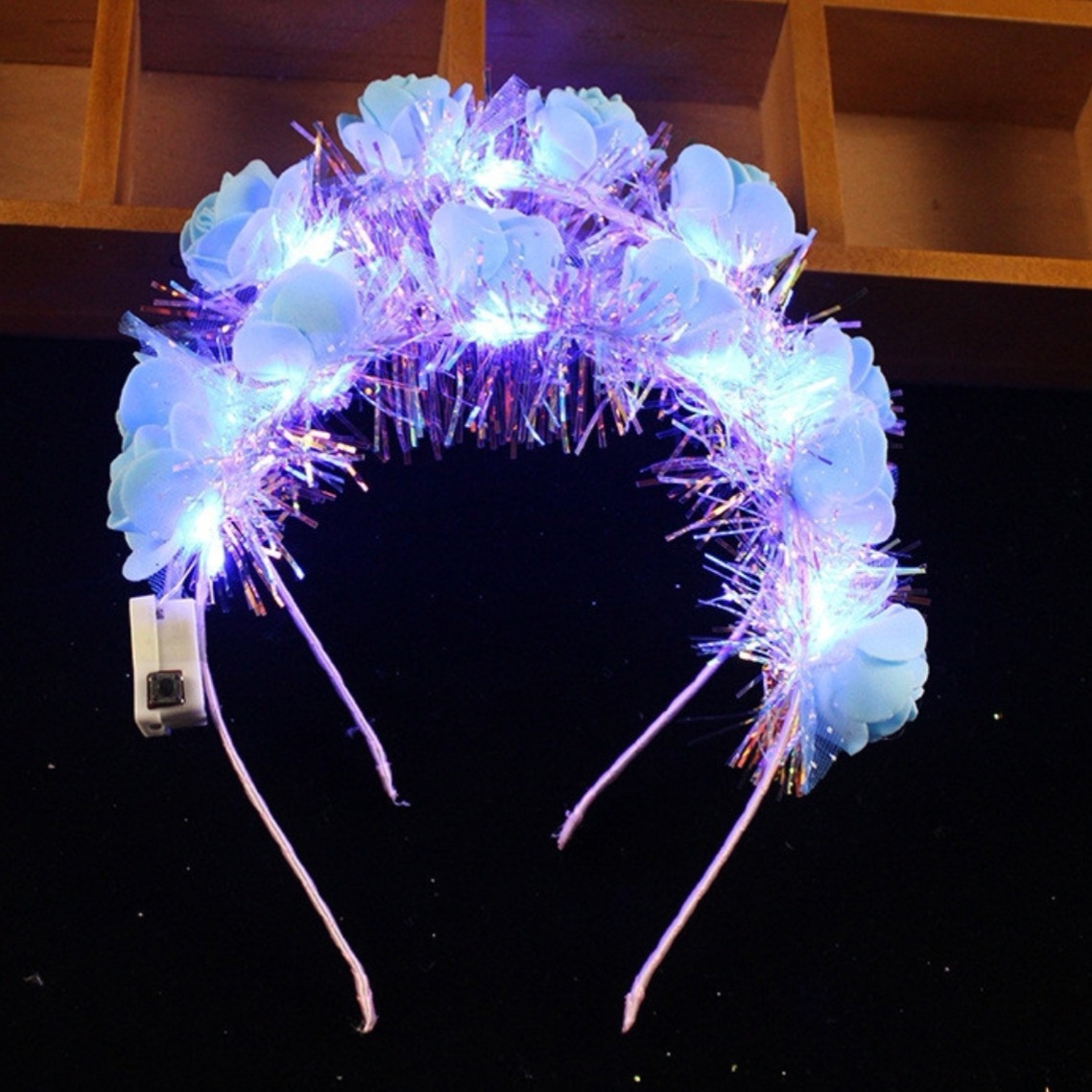 Luminous hairbands, super beautiful rose headbands, six-flower headbands, street stall promotion of headwear, toys and gifts wholesale event details Picture