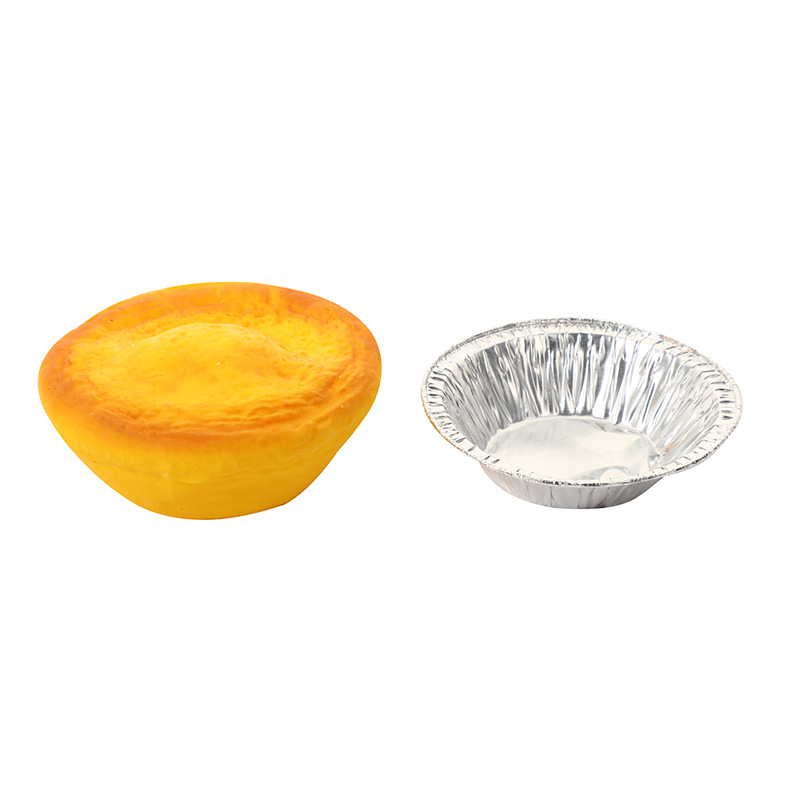 Venting egg tarts, squeezing and pinching fun, small toys, street stall, stress-relieving, flour egg tarts, fun and novel, unique and funny, stress-relieving Specification image