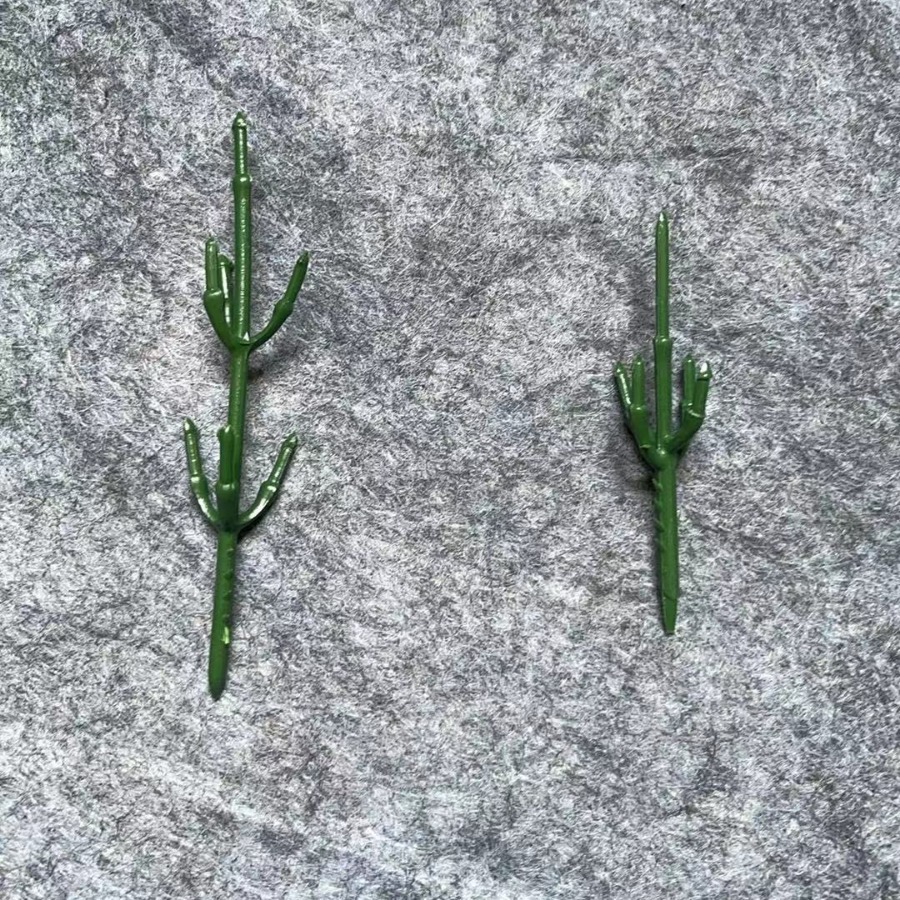 仿真花草枝杆短款小五叉枝盆栽小树枝杆盆景花枝仿真花配件批发产品图