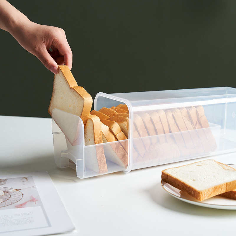 Amazon bread and toast storage box, fresh-keeping box, bread and toast storage box, bread storage distribution box, sealed jar Specification image