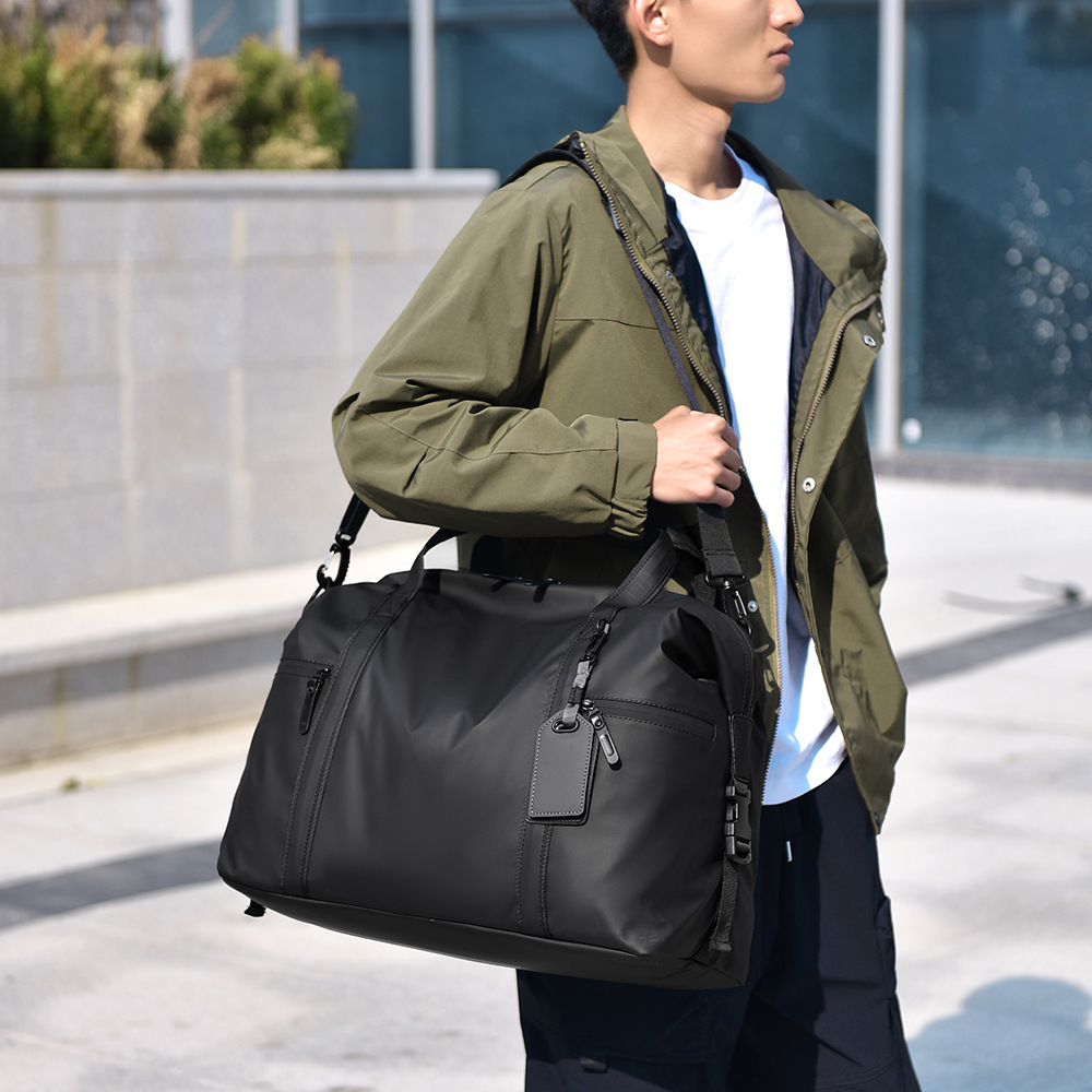 Travel bag, men's business trip handbag, large-capacity short-distance travel bag, sports luggage bag, fitness bag, single-shoulder crossbody bag Specification image