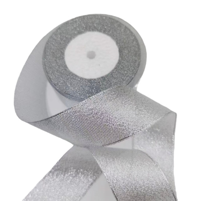 厂家直销金葱带银葱带0.3cm-5cm节日鲜花包装礼品蛋糕打包绳蝴蝶白底实物图