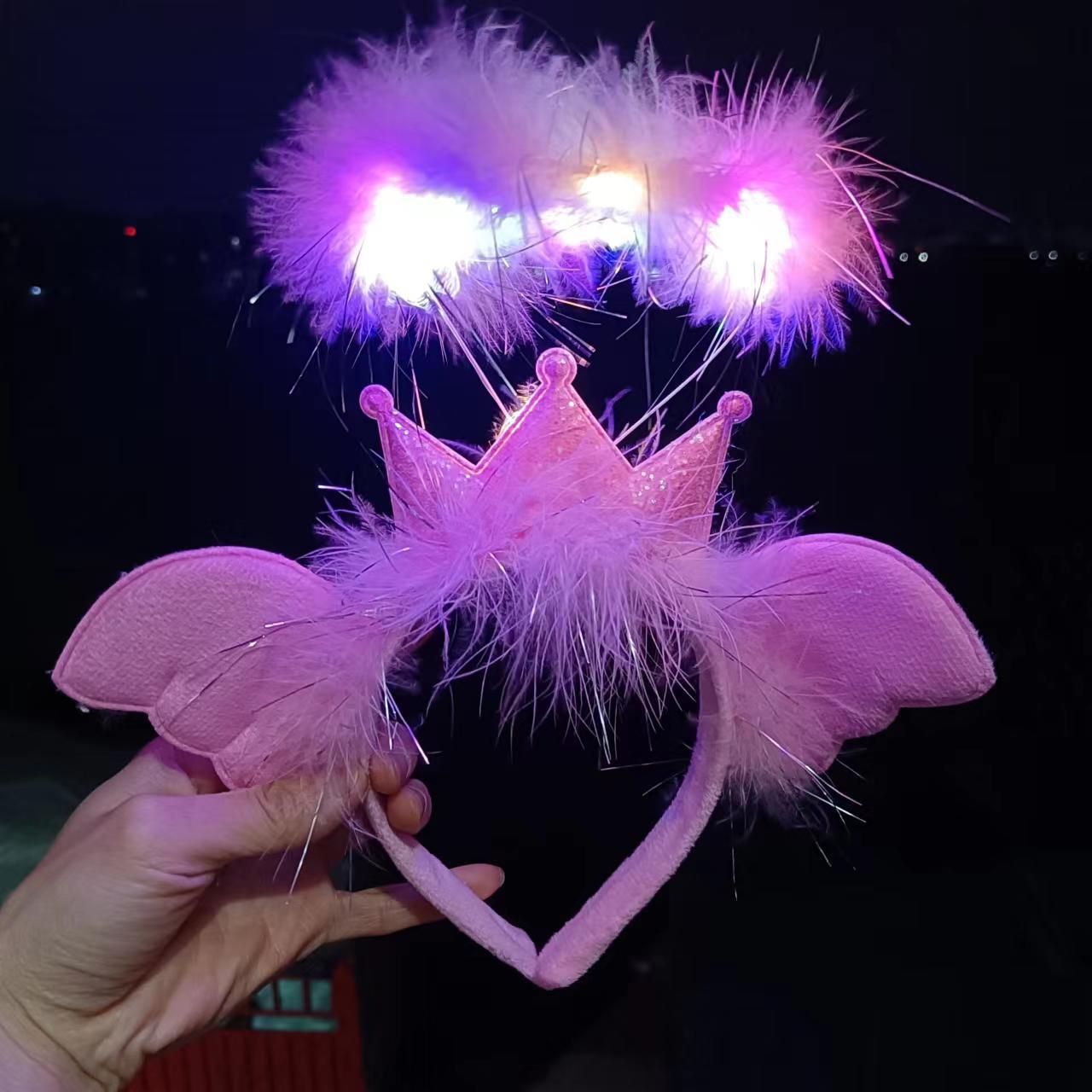 网红卡通发灯光/应援/发卡配件/夜市饰品/复活节产品图