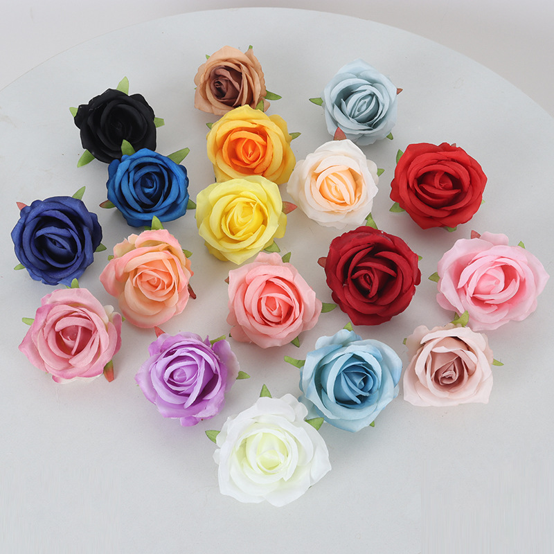 Little Paris faux rose head wedding car DIY cake decoration rose wall decoration flower artificial flower wholesale Application Scenario
