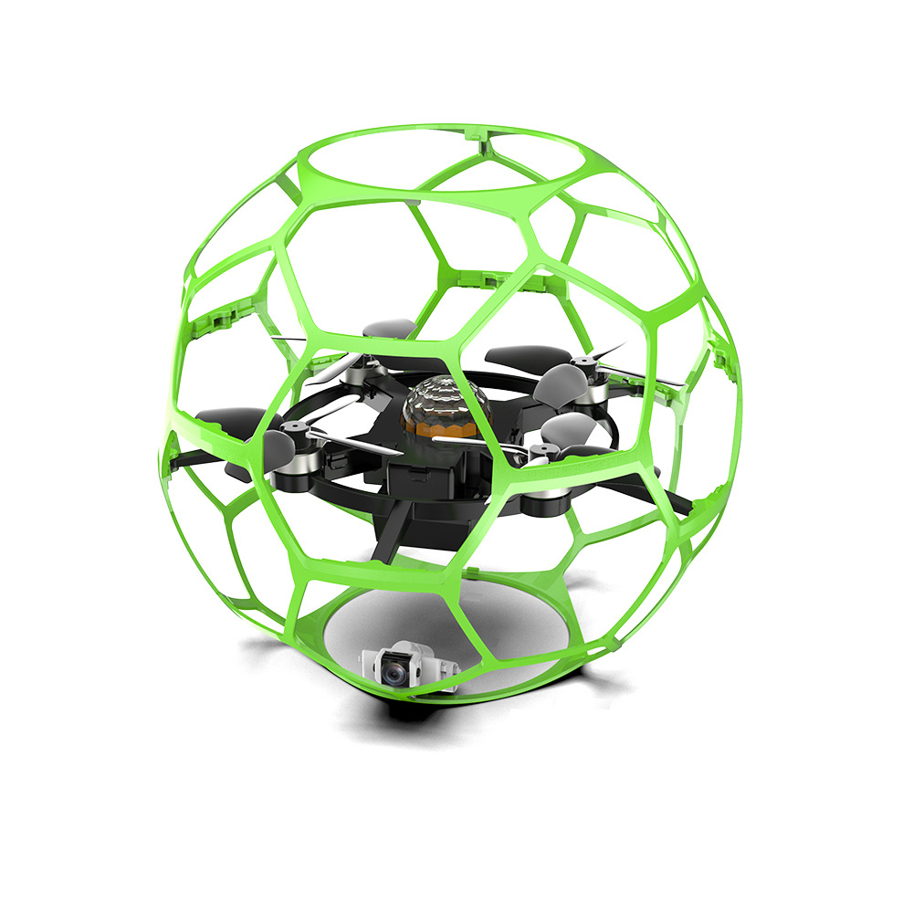 YDJ Cross-border new football-shaped brushless quadcopter, rolling stunt drone, children's electric toy Item Picture