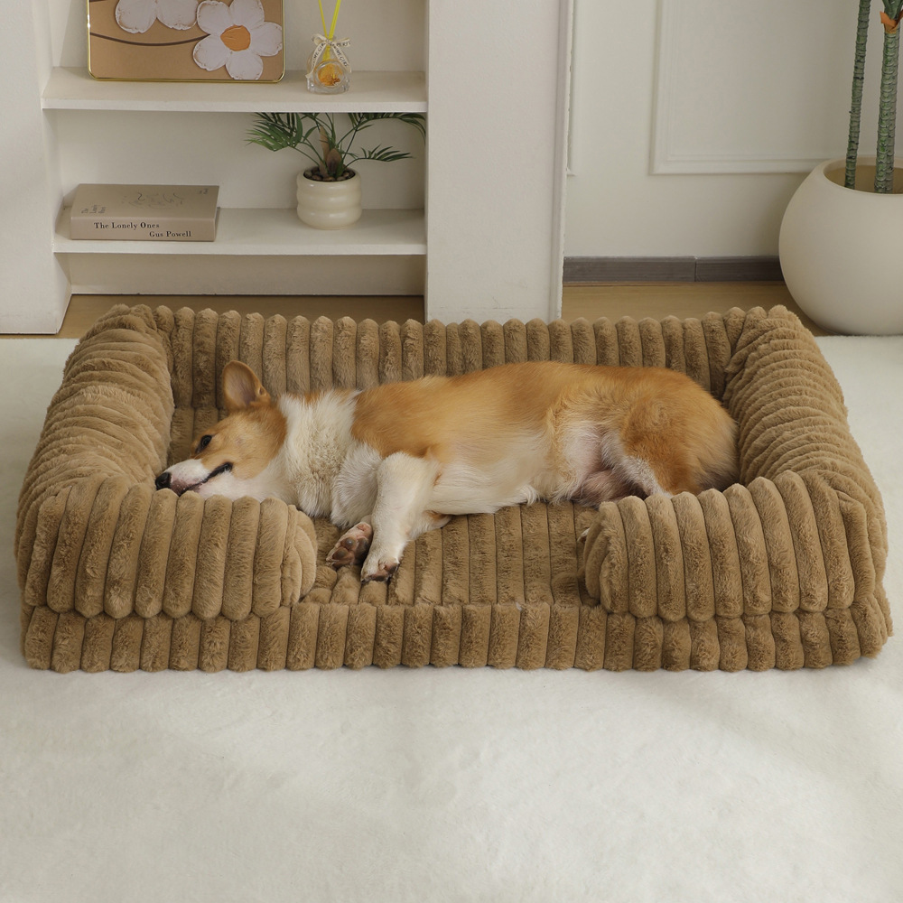 2025 cross-border new arrival pet kennel invierno caliente gran perrera para perros alfombra para mascotas gato kennel cama para perros alfombra para perros Specification image