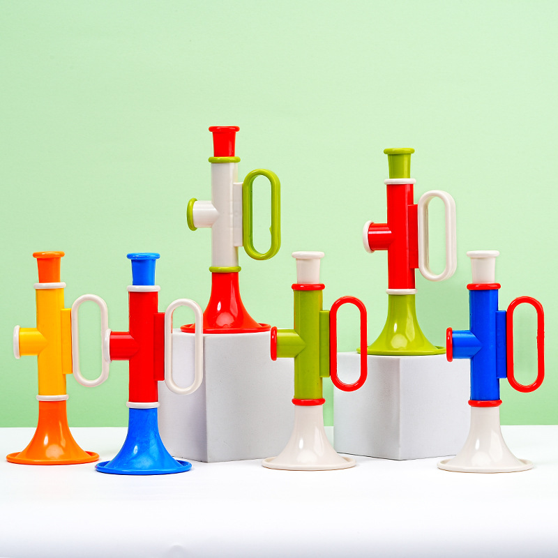 Children's plastic trumpets, little tick-tobs, trumpet toys, cheering props, kindergarten gifts, night market stalls details Picture