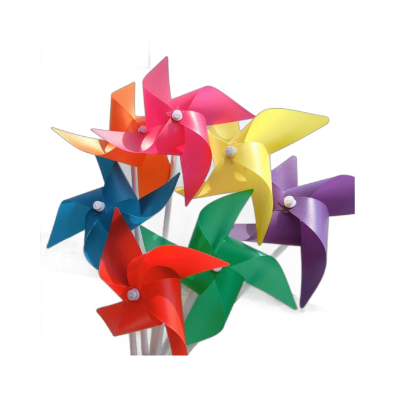 Wholesale of cartoon pattern paper windmills, children's toys, small windmills, Yiwu factory, street stall supply, factory direct sales Item Picture