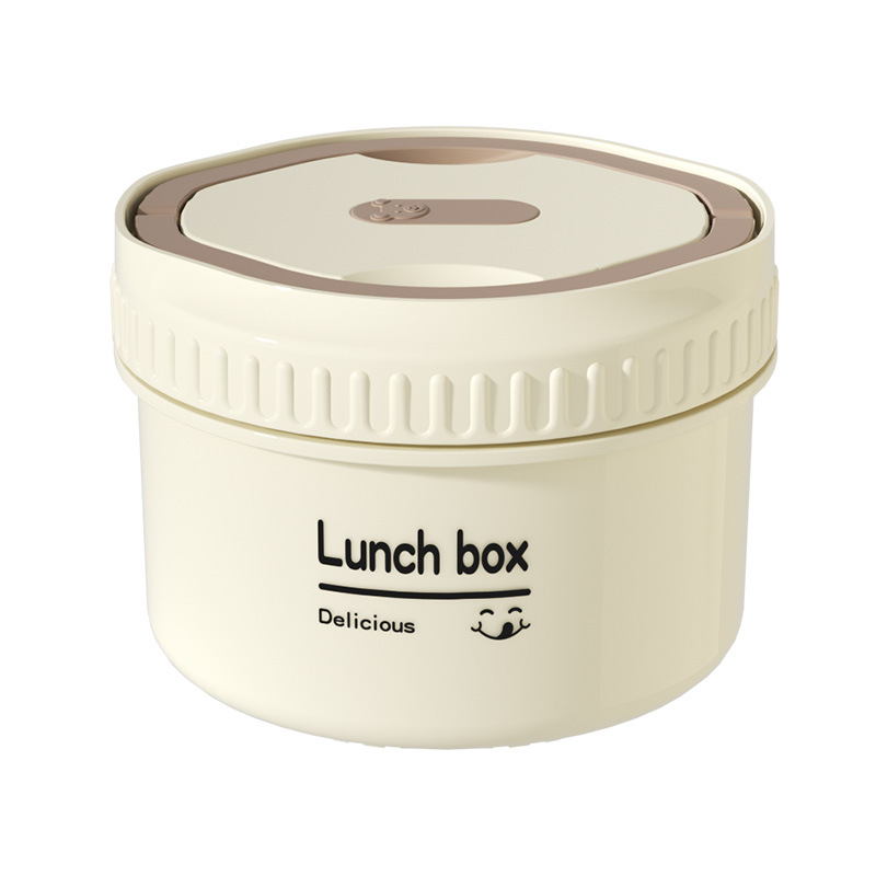 304 stainless steel insulated lunch box, office microwave lunch box, soup bowl, student round lunch box, gift lunch box Item Picture