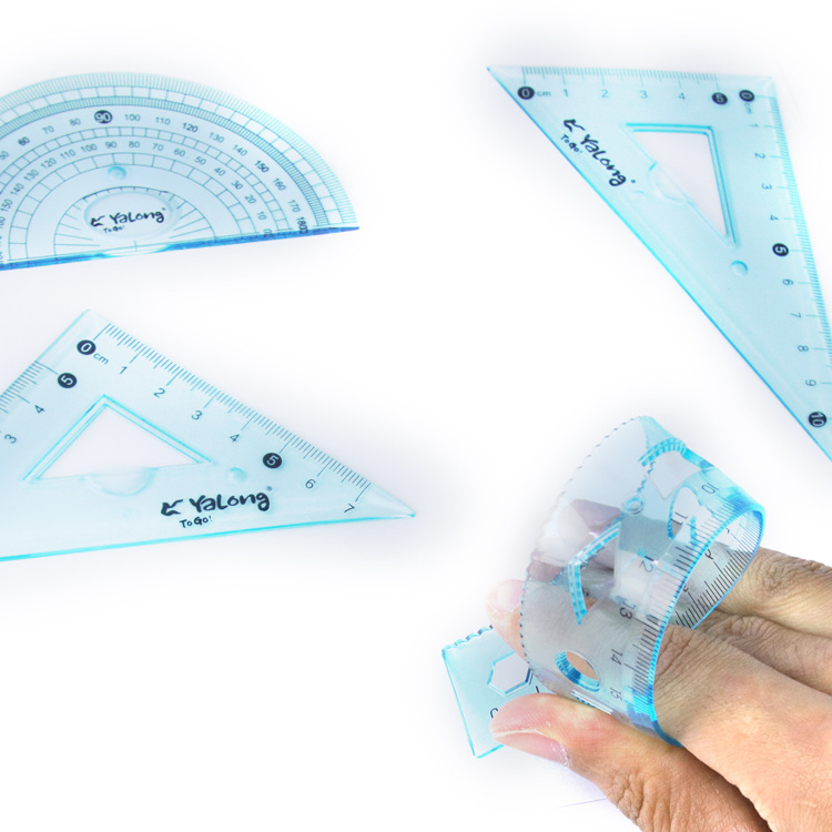 Yalong Cross-border flexible plastic measuring Tools, 20 cm school ruler, student school supplies Item Picture